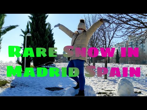 HISTORIC STORM "FILOMENA" HITS MADRID SPAIN | JANUARY 2021