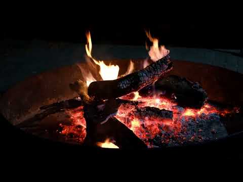 Relaxing camping Fire  With Beautiful Nature Videos - 4K Video Ultra HD