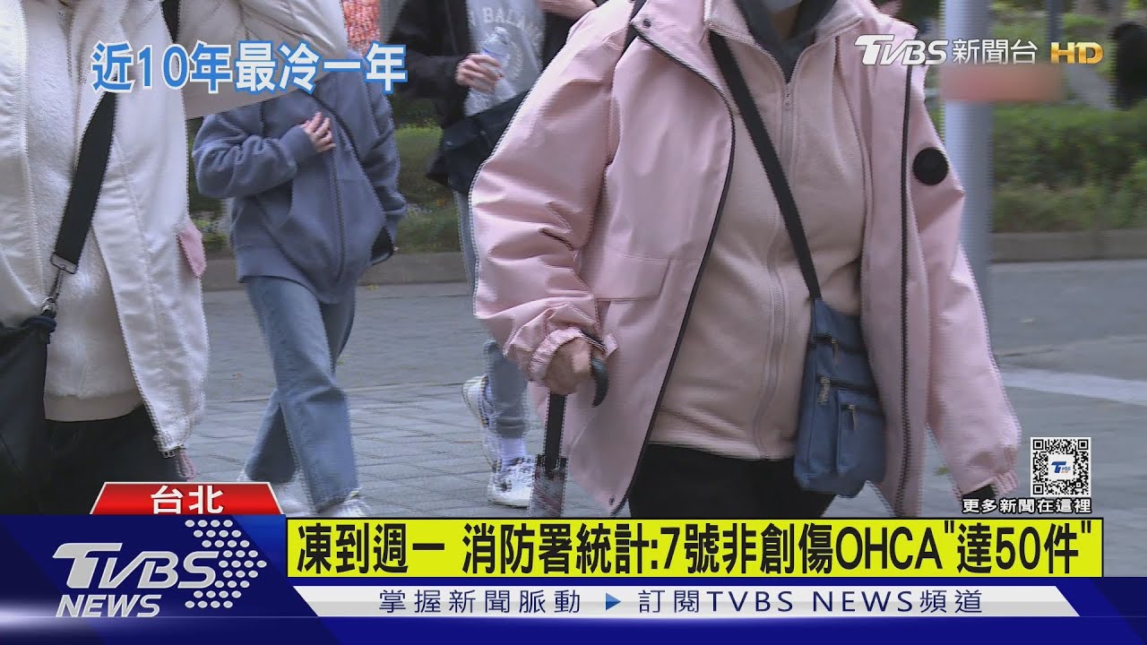凍到週一 消防署統計:7日非創傷OHCA「達50件」