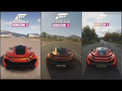 Forza Horizon 2 vs Forza Horizon 3 vs Forza Horizon 4 - McLaren P1 Sound Comparison