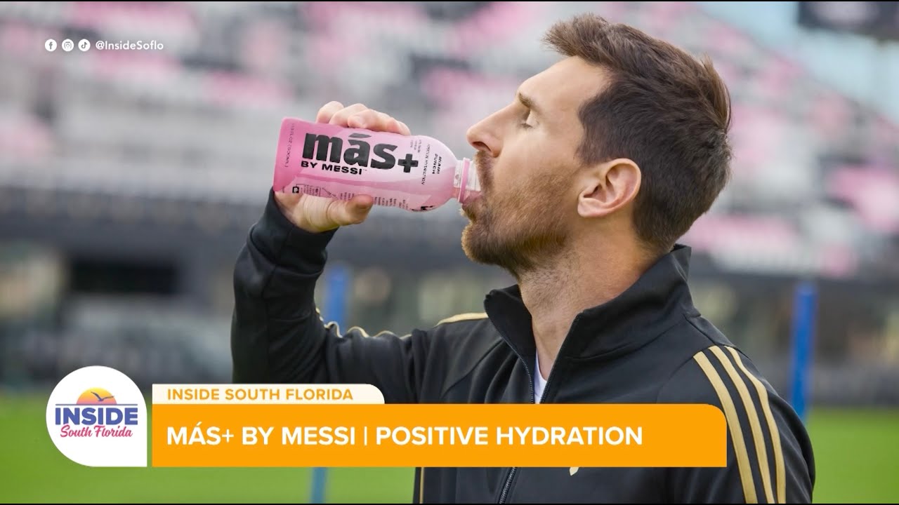 Mas+ by Messi hydration drink launch
