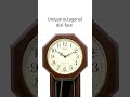 Octagonal Pendulum Clocks | QXH076B | Seiko Clocks