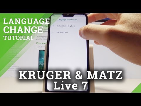 How to Change Language on KRUGER & MATZ Live 7 Live 7 - Choose Android Language
