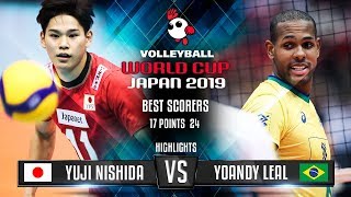Highlights Japan vs Brazil Yuji Nishida vs Yoandy Leal World Cup 2019 Mp4 3GP & Mp3