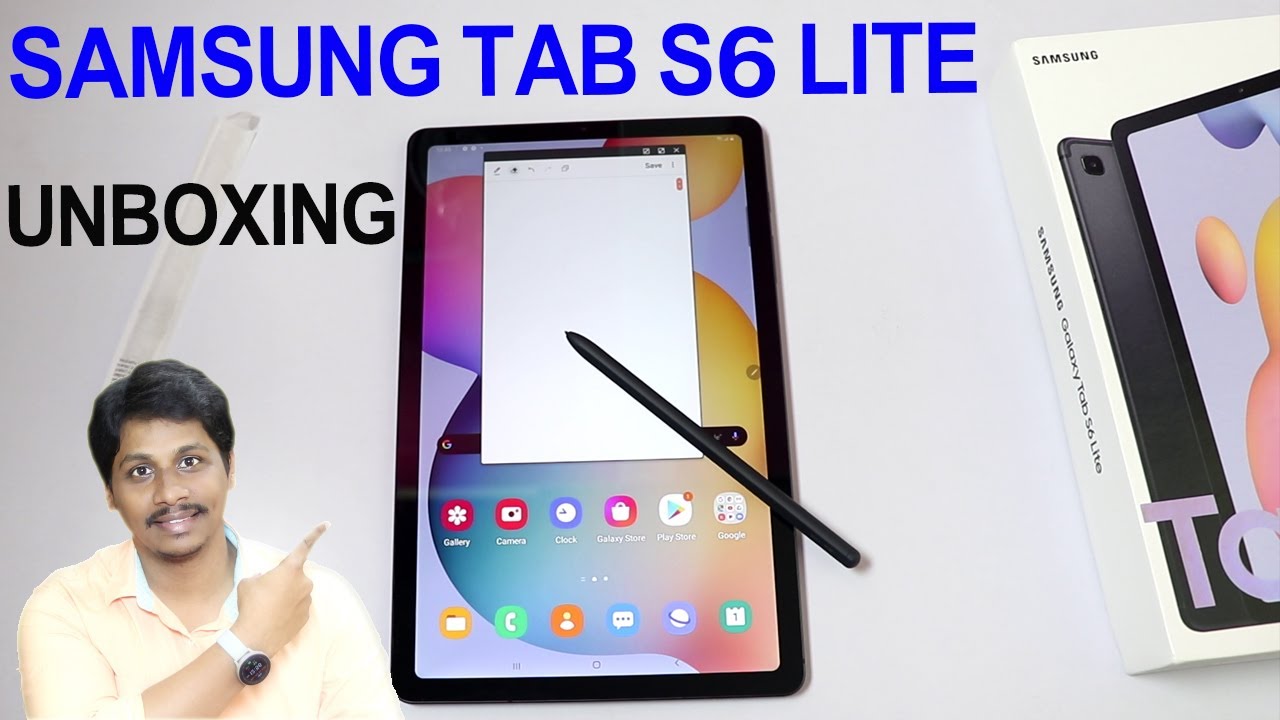 Samsung Tab s6 lite unboxing telugu