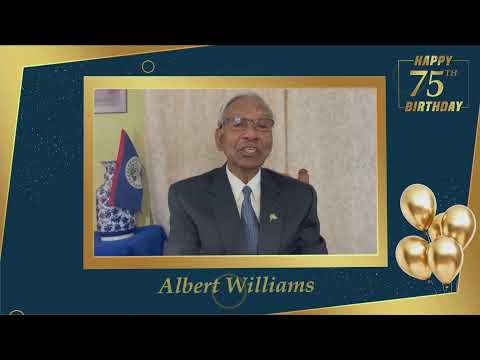 Happy 75th Birthday Dr. Rene Villanueva Sr Greetings from Dr. Albert Williams