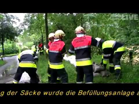 Hörbranz: Leiblach tritt über die Ufer