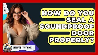 How Do You Seal A Soundproof Door Properly? - Ultimate Study Hacks