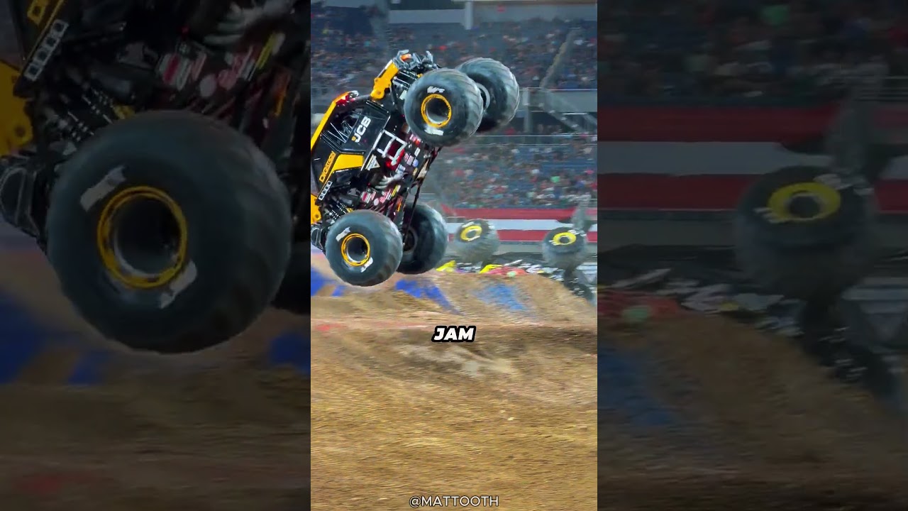 Insane Stunt at Monster Jam World Finals