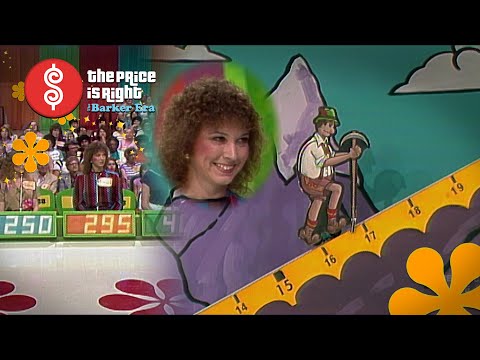 Contestant Goes OVER THE EDGE While Playing Cliff Hangers - The Price Is Right 1982