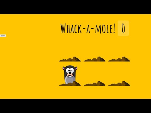 Whack A Mole In Javascript With Source Code Source Code Projects