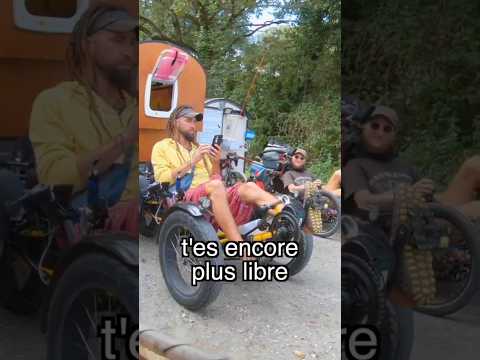 Ils vivent en roulotte à vélo, les cyclo-nomades