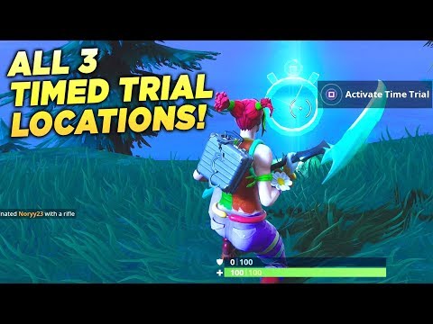 ALL 3 TIMED TRIAL LOCATIONS! "Complete Timed Trials" Fortnite Week 3 Season 6 Challenge Guide!