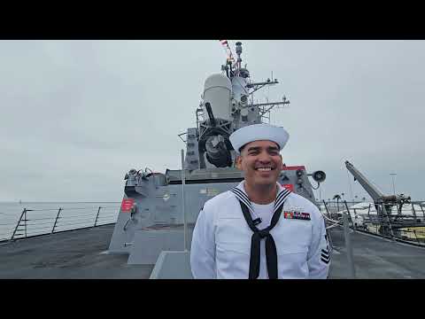 Los Angeles Fleet Week 2025 interview with Quartermaster First Class on board the USS Carl M Levin