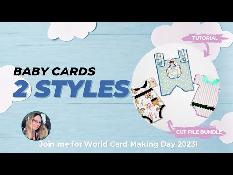 Onesie and Overalls Baby Cards | World Card Making Day 2023
