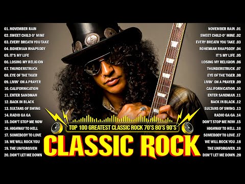 Classic Rock 70s 80s 90s Full Album ️???? Metallica, Aerosmith, ACDC, Nirvana, Bon Jovi, U2, GNR, Queen