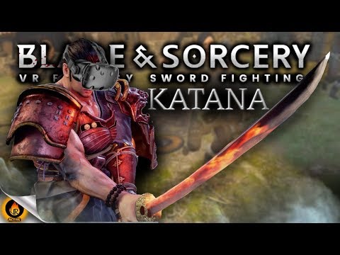 5 vs 1 with a VIRTUAL KATANA - UNCUT SKILLFUL BLADE AND SORCERY