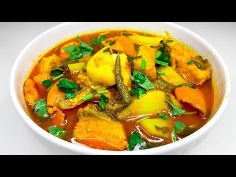 How to Make Bangladeshi One Pot Mirka Maas Curry With Potatoes and Orange Peel || Fish Curry