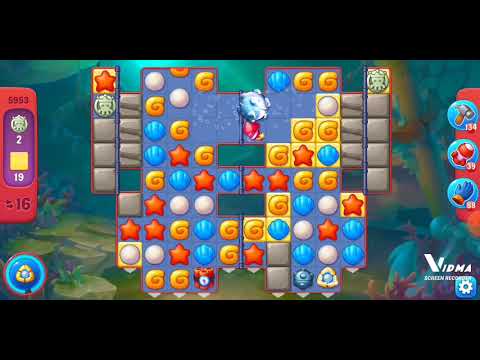 Fishdom. 5953 hard level no boosters and diamonds
