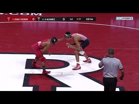 133 LBS: #11 Sammy Alvarez (Rutgers) vs. #5 Chas Tucker (Cornell) | 2020 B1G Wrestling