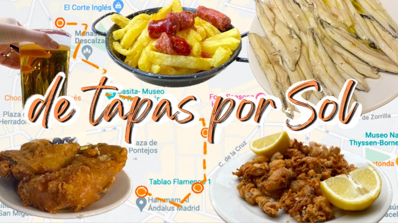 TAPAS por SOL: 5 lugares imperdibles | Ruta de Tapas en MADRID