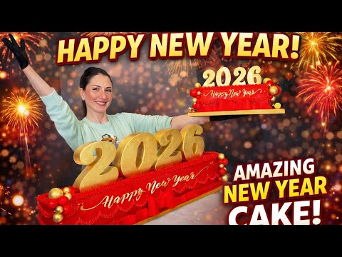 Happy New Year 2026 Cake 🎂 | Beautiful New Year Cake Design #happynewyear #cake 