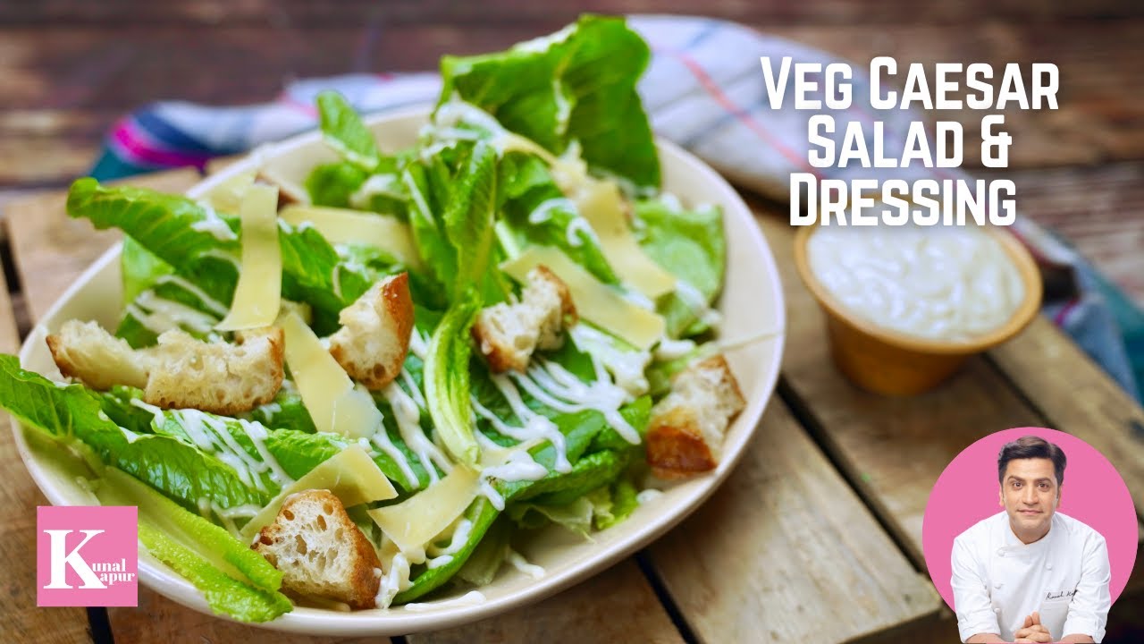 The BEST Caesar Salad with Egg-Free Dressing | Veg Salad ...