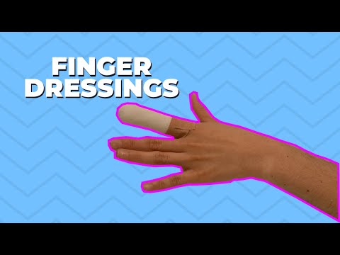 How to do a finger dressing - neat and secure wound dressing technique
