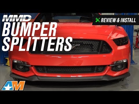 Mustang GT, EcoBoost, V6 MMD Bumper Splitters Review & Install 2015-2017