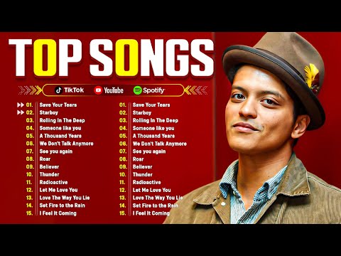 Bruno Mars, Adele, Ed Sheeran, Maroon 5, Dua Lipa, Rihanna, The Weeknd 💥 Billboard Top 50 This Week