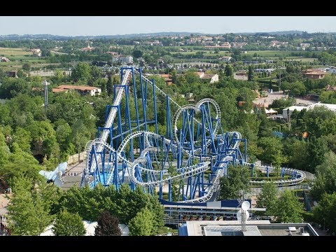 Gardaland: Blue Tornado On Board - Captured by GoPro 1080p 60fps