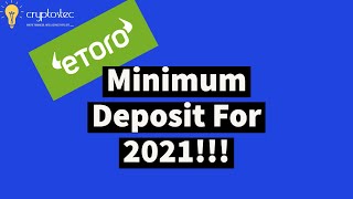 eToro minimum deposit explained for all countries!!! Getting started with eToro
