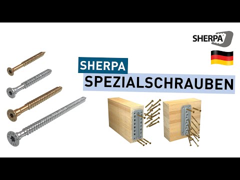 SHERPA Spezialschraube - Die Systemschraube für mehr Sicherheit und Leistung im Holzbau 🔩➕🌲