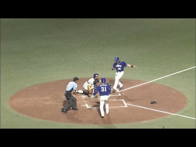 【ファーム】得点を阻止!! ホークス・増田珠 好返球を見せる!!  2022年8月9日  福岡ソフトバンクホークス 対 中日ドラゴンズ