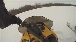preview picture of video 'Ski-Doo Summit Deep Snow Carving'