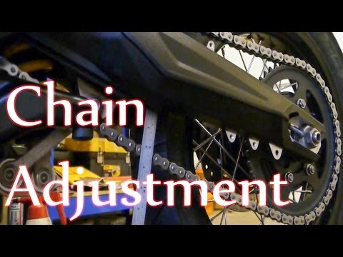 Tiger 800 - Chain clean, adjust, lube