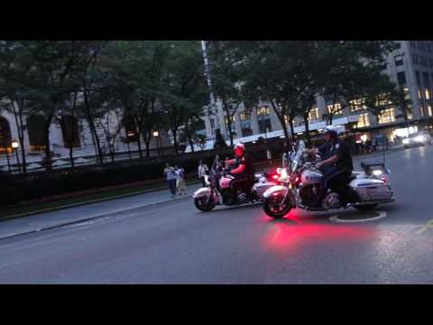 NYC motor cops respond to call