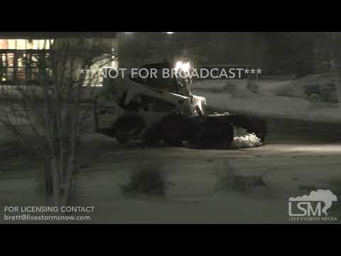 11-26-18 Chicago, Illinois - Blizzard Conditions - Snow Removal Taking Place