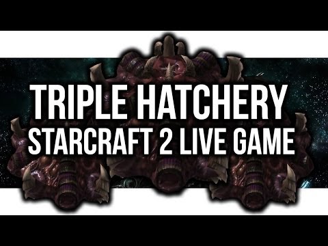 StarCraft 2: TRIPLE HATCHERY in Zerg versus Protoss?! (FPVOD & Commentary)