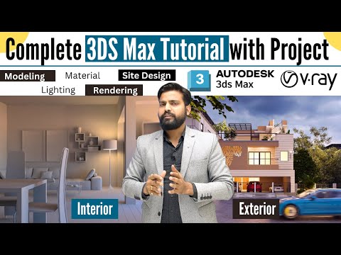 3ds Max Tutorial in 11 Hours Complete Exterior Elevation Facade Design