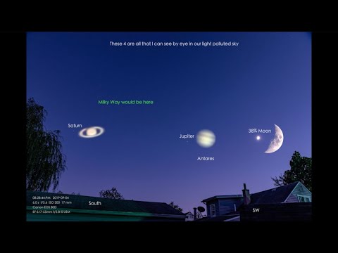 The Moon & 2 Planets - a Ruckus Out Front & the PoPo Arrive
