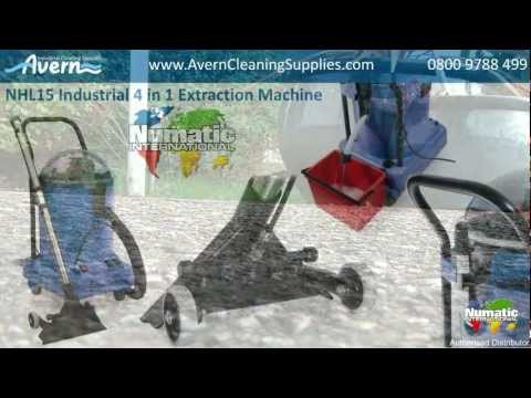 Industrial 4 in 1 extraction carpet cleaner, wet-dry