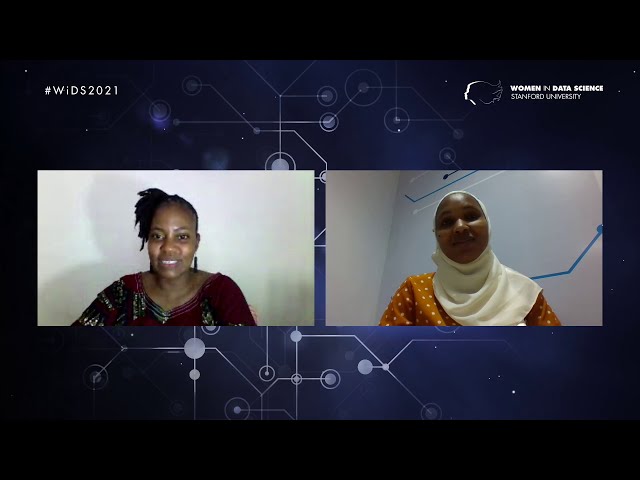 Thumbnail photo for Meet the Speaker: Dina Machuve moderated by Mahadia Tunga | WiDS 2021