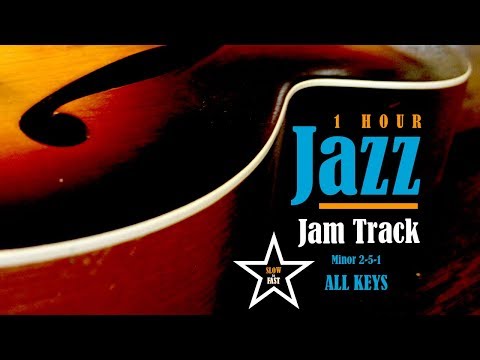1 Hour Jazz Practice Jam Backing Track // Minor 2-5-1 // ALL KEYS