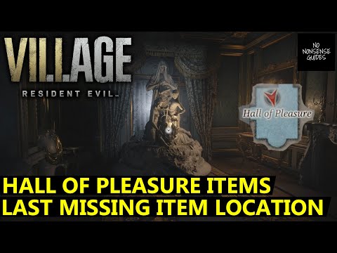 Resident Evil Village Hall of Pleasure Items - Last Missing Item Location - How to Clear