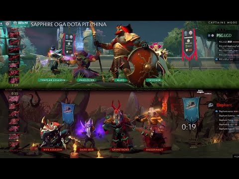Elephant vs PSG LGD.. SAPPHIRE OGA Dota PIT China Season 5 Playoffs Grand Finals BO5 w Bkop & Mof