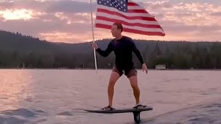 video: Mark Zuckerberg goes viral after sharing July 4 hydrofoiling video 