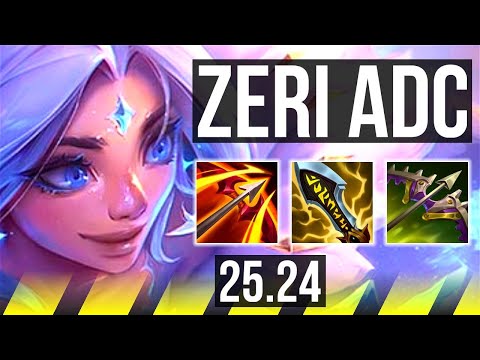 ZERI & Soraka vs DRAVEN & Brand (ADC) | 53K damage | EUW Master | 25.24