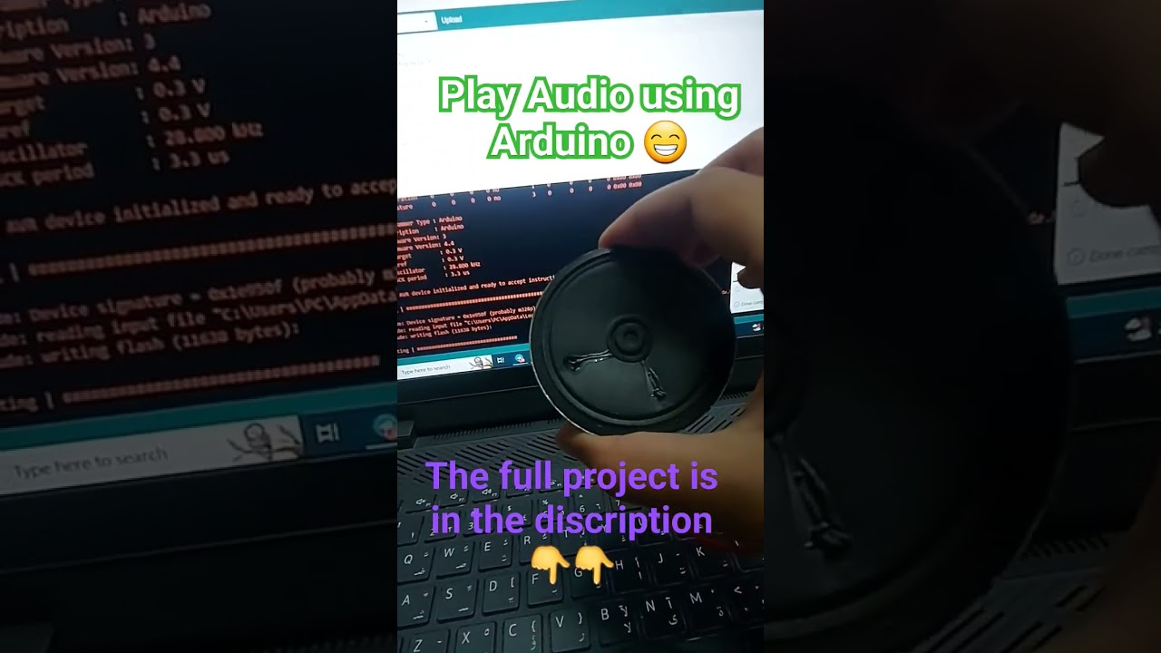 play audio using arduino #arduino #arduinoproject #microcontroller