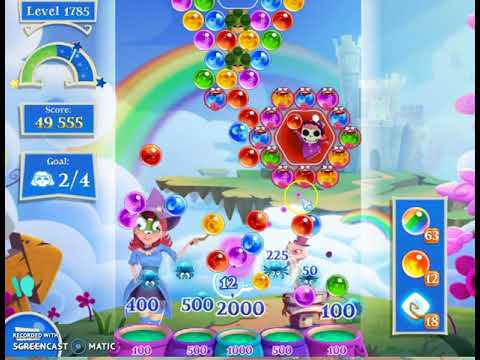 Bubble Witch 2 Saga Level 1785 with no booster & 6 bubbles left